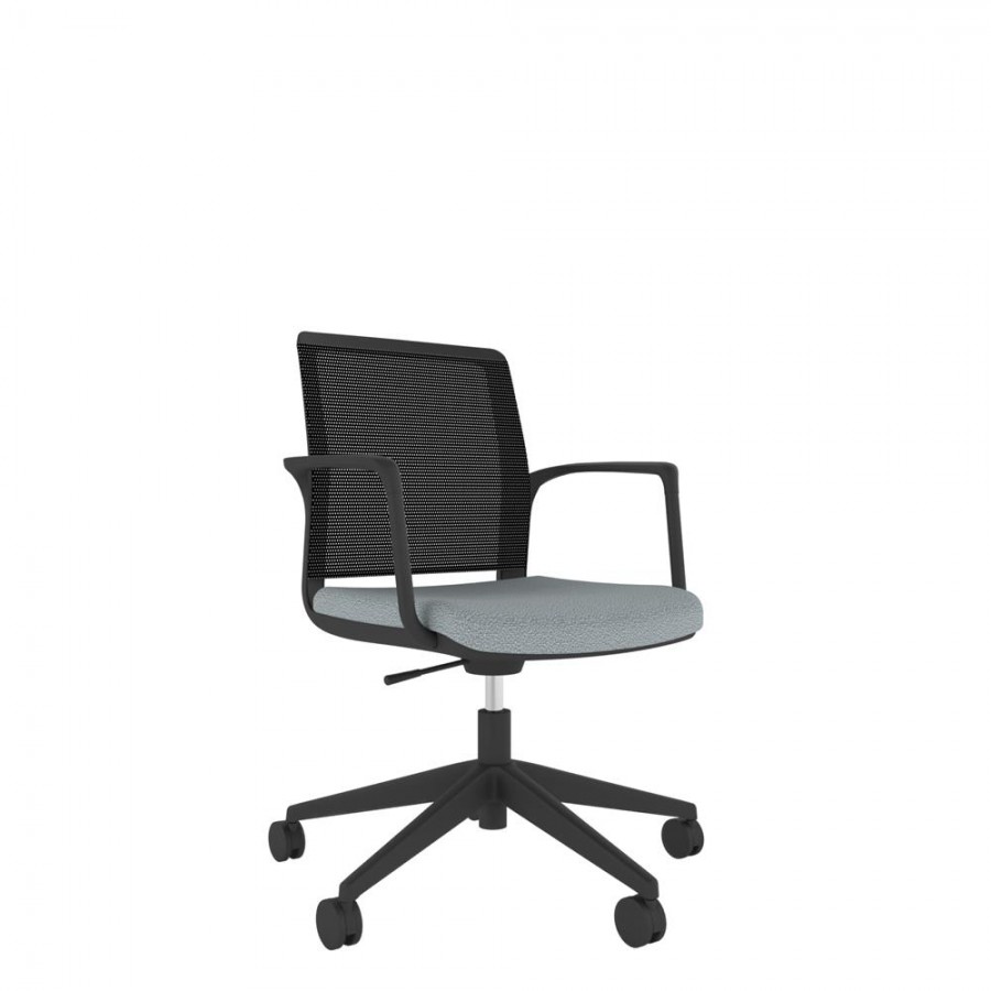 Black Shell Mesh Back Task Chair